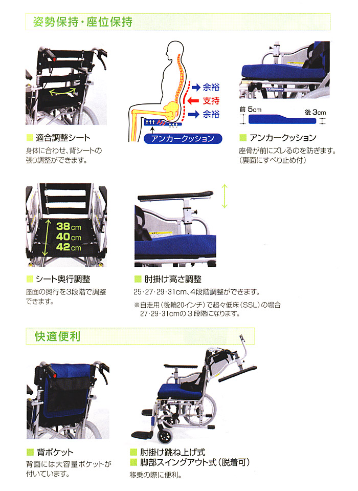 自走式 自走用車いす KZ20-40-SSL 超々低床タイプ – 介護用品・介護 